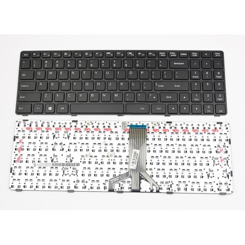 Πληκτρολόγιο Laptop keyboard για Lenovo B50-50 Ideapad 100-15ibd Black Frame Black US - SN20K41553 SN20J78609 PK1310E2A00 LCM15H2