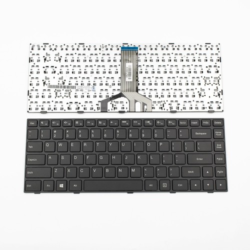 Πληκτρολόγιο Laptop keyboard για Lenovo Ideapad 100-14ibd Black Frame Black US - PK1310D2A00 LCM15J2