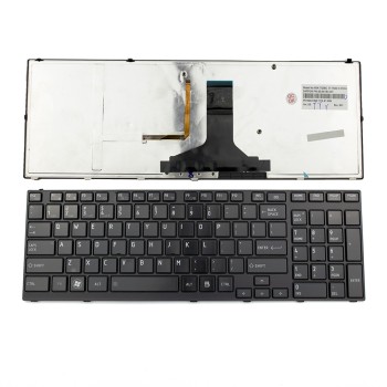 Πληκτρολόγιο Laptop keyboard για Toshiba Satellite A660 A660D A665 BLACK FRAME GLOSSY Backlit US - NSK-TQ0BC 9Z.N4YBC.001