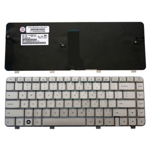 Πληκτρολόγιο Laptop keyboard για HP Pavilion dv4 dv4-1000 dv4-1100 dv4-1200  dv4-1300 dv4-1400 dv4-2000 dv4-2100 SILVER US - NSK-H5701 4H.N8601.331 9J.N8682.901 PK1303Y0600 V071802CS1 PK1303Y0470