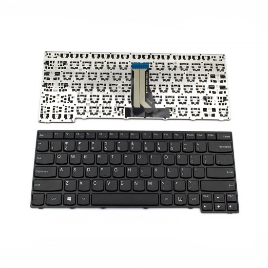 Πληκτρολόγιο Laptop keyboard για Lenovo E40-30 E40-45 E40-70 E40-80 E40-81 E41-70 BLACK FRAME BLACK US