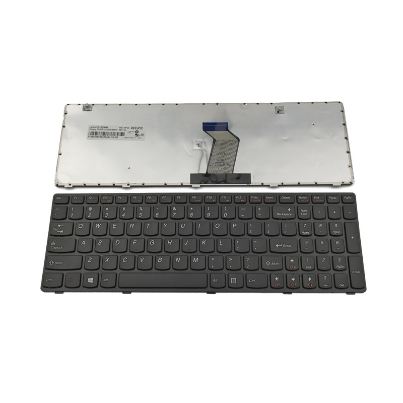 Πληκτρολόγιο Laptop keyboard για Lenovo Ideapad G580 G585 Z580 Z585 BLACK FRAME BLACK US - 25-201846 25201874 25201904 25206668 25206719 25201876 25202730