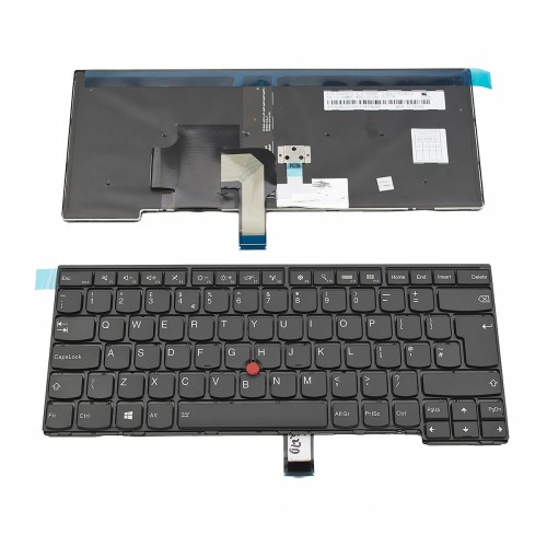 Πληκτρολόγιο Laptop keyboard για Lenovo Thinkpad E431 E440 L440 L450 L460 T431s T440 T440p T440s T450 T450s T460 BLACK FRAME BLACK UK With Pointing Stick, Backlit - 0C02253 04Y0862 00HW866