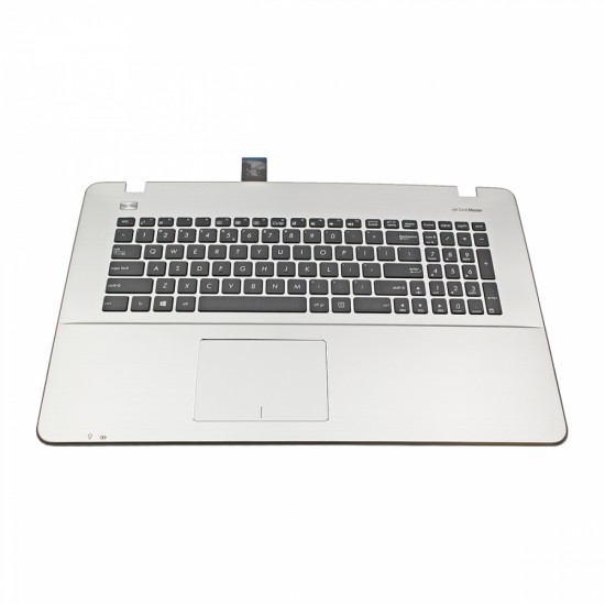 Πληκτρολόγιο Laptop keyboard για ASUS F751LAV X751LD X751MA (Palmrest with keyboard) Silver Frame Black US With Touchpad -90NB08E5-R31UI0 13NB04I5AM0101