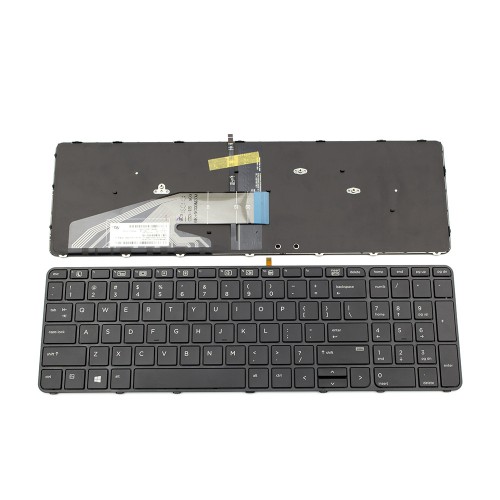 Πληκτρολόγιο Laptop keyboard για HP ProBook 650 G2 655 G2 450 G3 455 G3 470 G3 450 G4 455 G4 470 G4 BLACK FRAME BLACK US Backlit - 9Z.NCGBV.201 9Z.NCGBQ.301 6037B0115101 837551-001 818250-001 831022-001