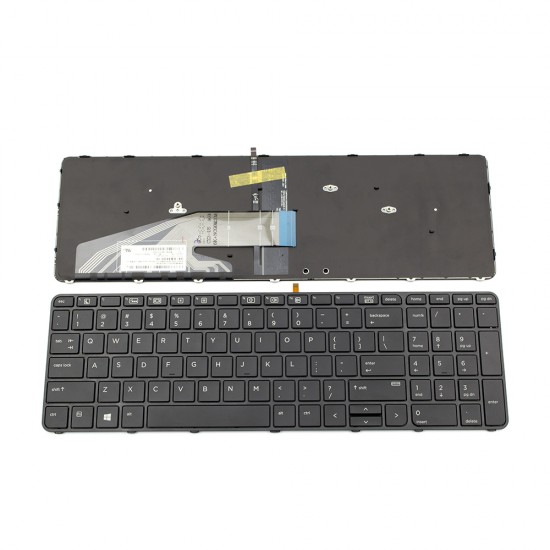 Πληκτρολόγιο Laptop keyboard για HP ProBook 650 G2 655 G2 450 G3 455 G3 470 G3 450 G4 455 G4 470 G4 BLACK FRAME BLACK US Backlit - 9Z.NCGBV.201 9Z.NCGBQ.301 6037B0115101 837551-001 818250-001 831022-001