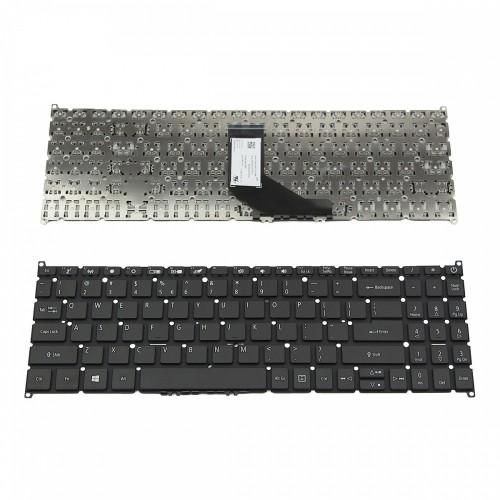 Πληκτρολόγιο Laptop keyboard για Acer Aspire 5 A515-54 Black Without Frame US (--Small Enter) - NK.I1517.0C5