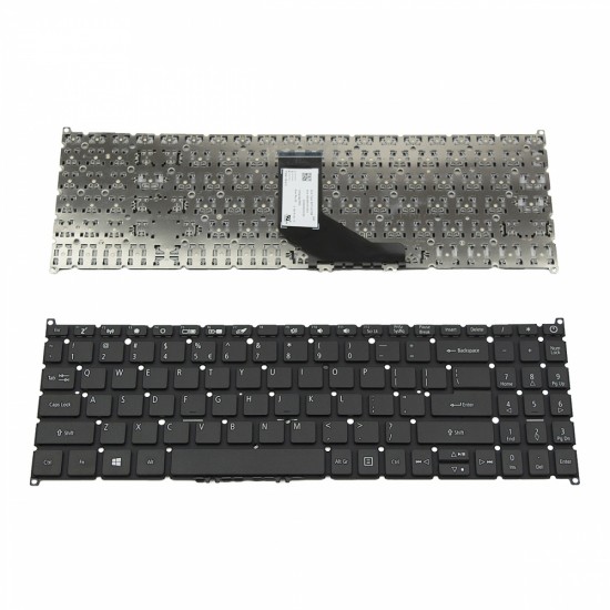 Πληκτρολόγιο Laptop keyboard για Acer Aspire 5 A515-54 Black Without Frame US (--Small Enter) - NK.I1517.0C5