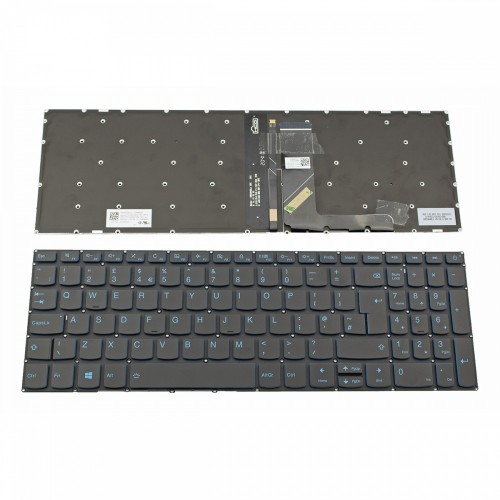 Πληκτρολόγιο Laptop keyboard για Lenovo Ideapad Gaming L340-15API L340-15IWL L340-15IRH L340-17API L340-17IRH L340-17IWL Black Without Frame with Backlit (Blue Light) UK (--Big Enter) - SN20T04722 SG-86470-2BA