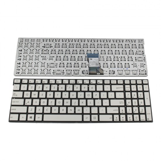 Πληκτρολόγιο Laptop keyboard για ASUS Q502 Q552 Q552UB Q503UA Q504UA Q534UX Q553UB N592 N452 SILVER WITHOUT FRAME US (SMALL ENTER) - 9Z.N8SBQ.J01 0KNB0-612JUS00