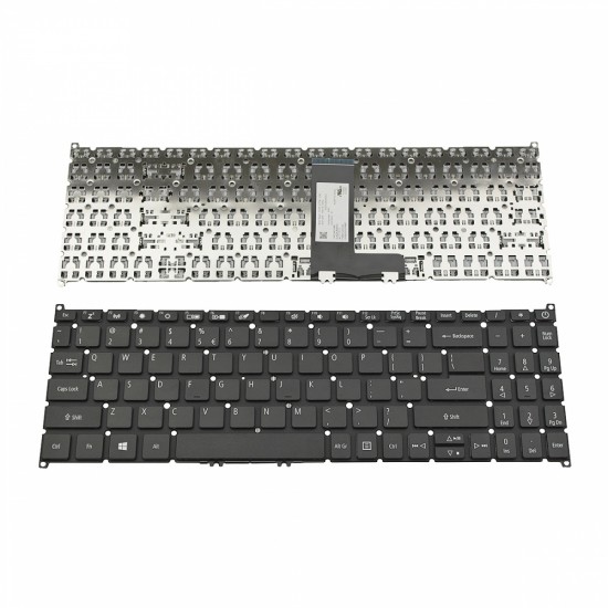 Πληκτρολόγιο Laptop keyboard για Acer Aspire A115-32 A315-22 A315-34 A315-35 A315-42 A315-42G A315-54 A315-54K A315-55G A515-52G A515-54 Black Without Frame US (--Small Enter) - NK.I1513.0F2 PK132CE1B00 AEZAUR00010