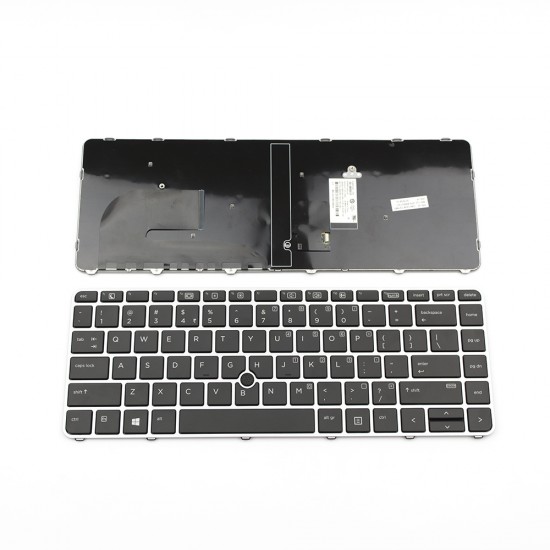 Πληκτρολόγιο Laptop keyboard για HP EliteBook 745 G3 840 G3 848 G3 GRAY FRAME BLACK With Pointing Stick US - 819876-001 6037B0113101