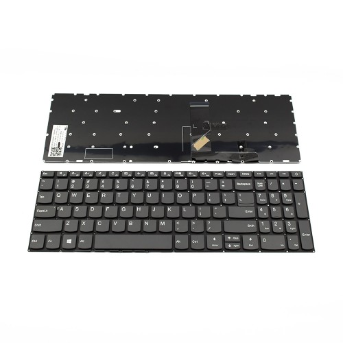 Πληκτρολόγιο Laptop keyboard για Lenovo 5000 Ideapad 320-15ABR 320-15IAP 320-15AST 320-15IKB 320-15ISK 330-15IKB 330-15IGM 520-15IKB 720-15IKB V15-ADA GRAY WITHOUT FRAME US (--Small Enter) - 9Z.NDRDSN.101 PK1314F2A00