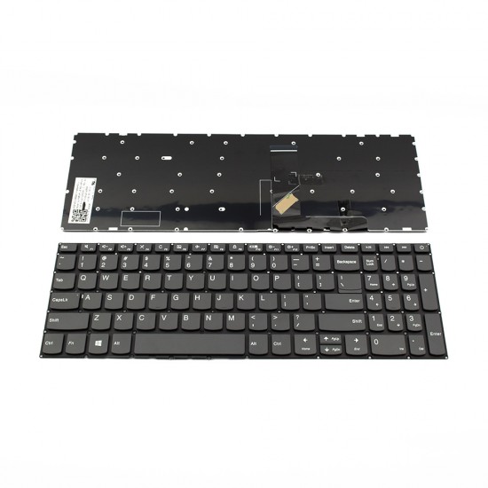 Πληκτρολόγιο Laptop keyboard για Lenovo 5000 Ideapad 320-15ABR 320-15IAP 320-15AST 320-15IKB 320-15ISK 330-15IKB 330-15IGM 520-15IKB 720-15IKB V15-ADA GRAY WITHOUT FRAME US (--Small Enter) - 9Z.NDRDSN.101 PK1314F2A00