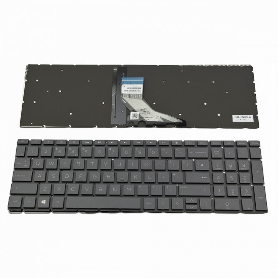 Πληκτρολόγιο Laptop keyboard για HP 250 G7 255 G7 Pavilion 15-DA 15-DB 15-DK 15-CS Black Without Frame, Backlit Board UK (Small Enter) - L12731-031 HPM17K33GBJ4421