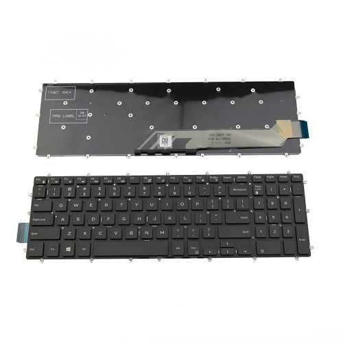 Πληκτρολόγιο Laptop keyboard για Dell Inspiron 5567 5570 5575 7566 7599 G3-3579 G3-3590 G3-3779 G5-5587 G5-5590 G7-7588 G7-7590 Black Without Frame US (--Small Enter) - H9P3P 82KD3 SG-85100-XUA M16NXC-US