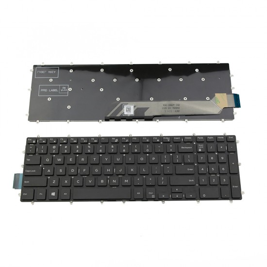 Πληκτρολόγιο Laptop keyboard για Dell Inspiron 5567 5570 5575 7566 7599 G3-3579 G3-3590 G3-3779 G5-5587 G5-5590 G7-7588 G7-7590 Black Without Frame US (--Small Enter) - H9P3P 82KD3 SG-85100-XUA M16NXC-US