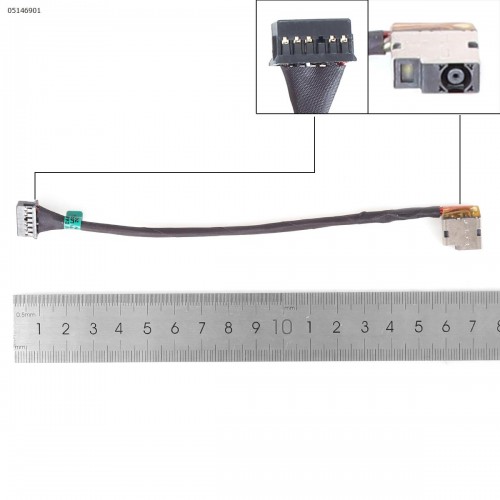 DC Power Jack Βύσμα Τροφοδοσίας HP OMEN 15-DH 15-DK TPN-C143 L52815-Y41 L52815-S41 L52816-S46 L52816-F46 L52816-F46