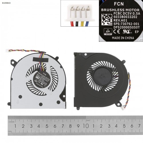 Fan Ανεμιστηράκι HP Elitebook 840 G1 850 G1 840 G2 850 G2 740 745 755