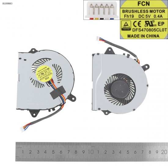 Fan Ανεμιστηράκι Lenovo IdeaPad 300-15 300-15ISK 300-14ISK 300-17ISK
