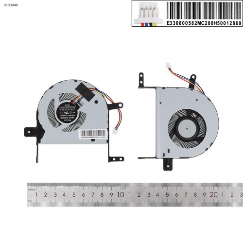 Fan Ανεμιστηράκι ASUS VivoBook F510UA-AH51 X510UN X510QR  X510UA X510UR  4 PIN Fan Ανεμιστηράκι ASUS VivoBook F510UA-AH51 X510UN X510QR  X510UA X510UR  4 PIN