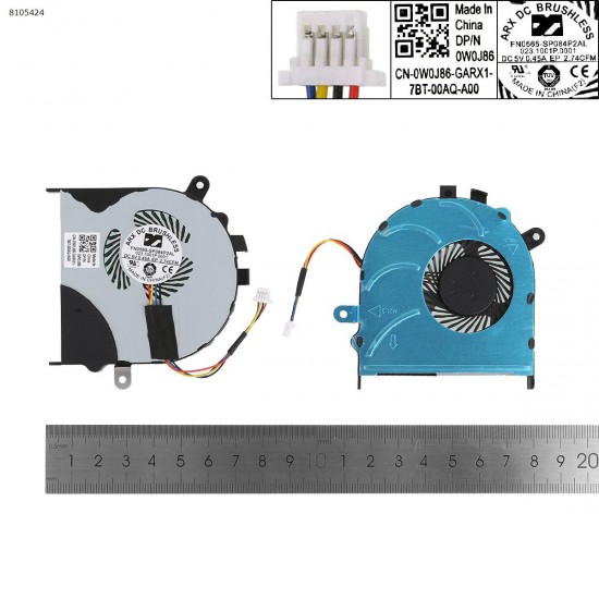 Fan Ανεμιστηράκι DELL Inspiron 7453 0D4CG8 D4CG8 4PIN