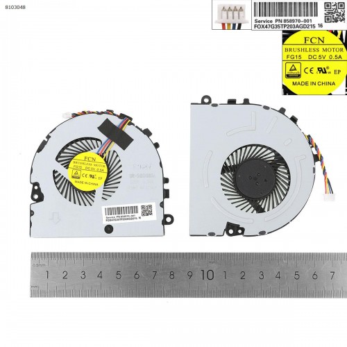 Fan Ανεμιστηράκι HP 15-bs031wm 15-DA0024LA L20474-001 L20491-001 4PIN Fan Ανεμιστηράκι HP 15-bs031wm 15-DA0024LA L20474-001 L20491-001 4PIN