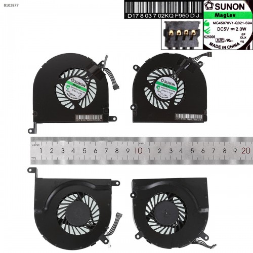 Fan Ανεμιστηράκι Apple MACBOOK A1297 Left Right Fan Ανεμιστηράκι Apple MACBOOK A1297 Left Right