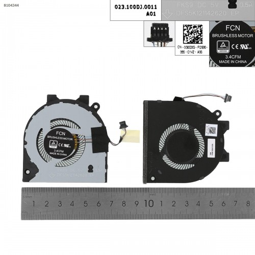 Fan Ανεμιστηράκι DELL Inspiron 15 5580 5581 5582 5585 5588 4pin  Fan Ανεμιστηράκι DELL Inspiron 15 5580 5581 5582 5585 5588 4pin