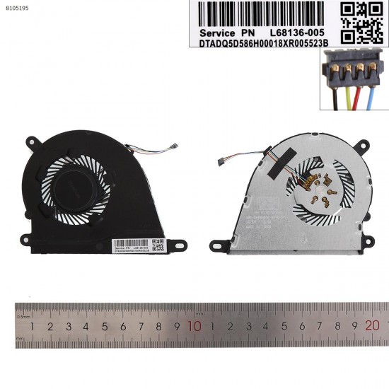 Fan Ανεμιστηράκι HP 15s-fq1002nv 15-DY 15-EF 14s-fq0002nv Fan Ανεμιστηράκι HP 15s-fq1002nv 15-DY 15-EF 14s-fq0002nv