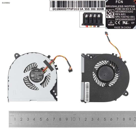 Fan Ανεμιστηράκι Lenovo IdeaPad Y700-15ISK Y700-17ISK Y700 4PIN Fan Ανεμιστηράκι Lenovo IdeaPad Y700-15ISK Y700-17ISK Y700 4PIN