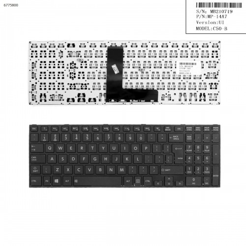 Πληκτρολόγιο Keyboard Toshiba Satellite C50-B C50D-B C55-B R50-B 