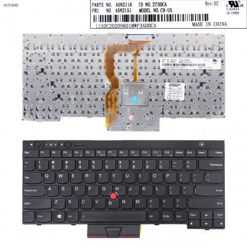 Πληκτρολόγιο Keyboard Lenovo Thinkpad L430 L530 W530 