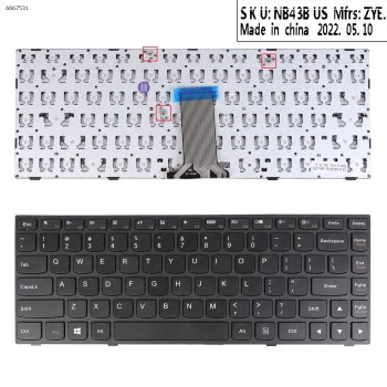 Πληκτρολόγιο Keyboard Lenovo Flex 2 14