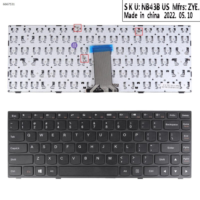 Πληκτρολόγιο Keyboard Lenovo Flex 2 14
