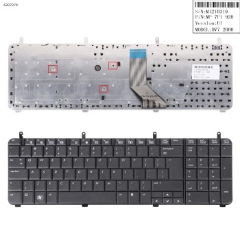 Πληκτρολόγιο Keyboard HP DV7-2100 DV7-2019 