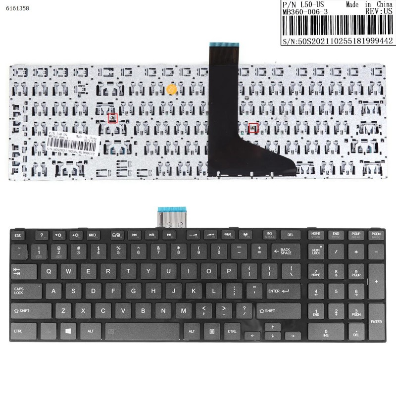 Πληκτρολόγιο Keyboard Toshiba Satellite S50t-A S55-A S55D-A 