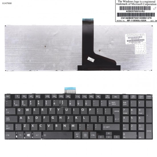 Πληκτρολόγιο Keyboard Toshiba Satellite L75-A7285 