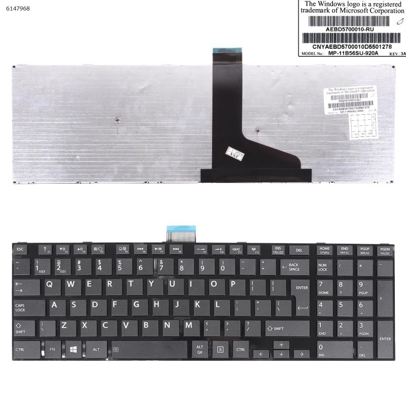 Πληκτρολόγιο Keyboard Toshiba Satellite L75D-A7280 L75D-A 