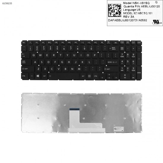 Πληκτρολόγιο Keyboard Toshiba L50-B-02W 