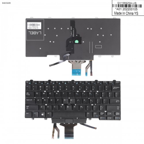 Πληκτρολόγιο Keyboard Dell Latitude E5450 E5470 5480 E7450