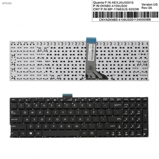 Πληκτρολόγιο Keyboard ASUS F553 X553M X555 X551L