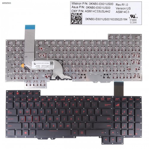 Πληκτρολόγιο Keyboard ASUS Rog G751 G751J G751JL 