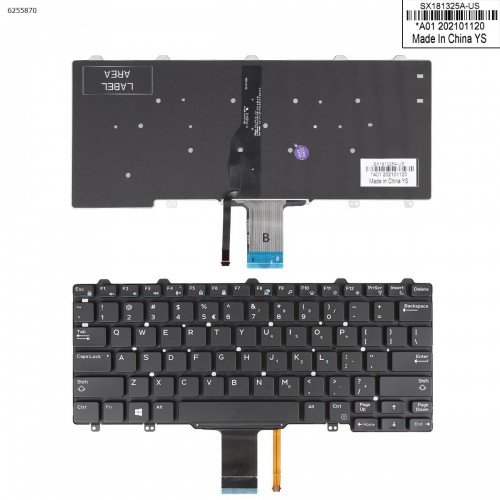 Πληκτρολόγιο Keyboard Dell Latitude E7250 E5250 E5270 E7370 