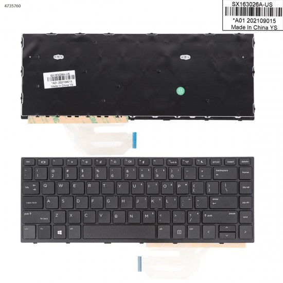 Πληκτρολόγιο Keyboard HP Probook 430 G5 440 G5 445 G5