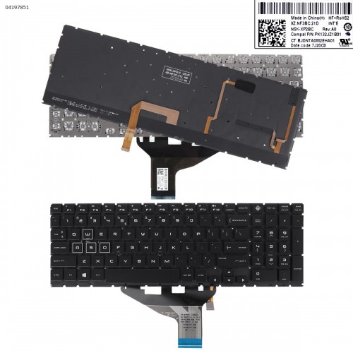 Πληκτρολόγιο Keyboard HP OMEN 15-DC 