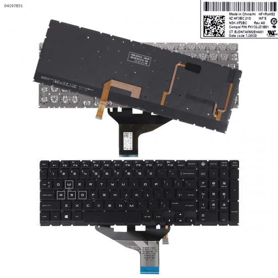 Πληκτρολόγιο Keyboard HP OMEN 15-DC0004TX 15-DC005TX