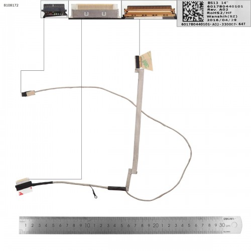 Καλωδιοταινία LCD Cable HP ProBook 640  G1 645 G1 6017B0440101 747752-001  30Pin