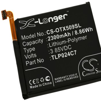 Μπαταρία smartphone mobile phone, Alcatel 1X Dual SIM LTE / 5059X / type TLP024C7 and others 3,85V 2300mAh Li-Polymer (P91X)