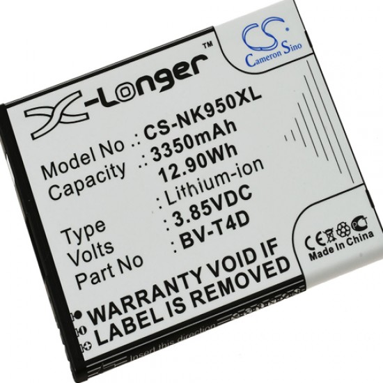 Μπαταρία smartphone mobile phone, Microsoft Lumia 950 XL / Nokia Lumia 950 XL / Type BV-T4D 3.85V 3350mAh Li-Ion (P9L950XL-H)